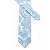 Gravata Slim Azul Serenity Bordada Linha Elegante - Imagem 6