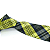 Gravata Slim Xadrez Verde Linha Elegante - Imagem 3