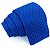 Gravata Slim Crochê Tricô Azul Royal - Imagem 1