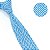 Gravata Slim Crochê Tricô Azul Serenity - Imagem 2