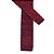 Gravata Slim Crochê Tricô Vermelha Marsala - Imagem 5