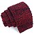 Gravata Slim Crochê Tricô Vermelha Marsala - Imagem 1