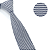 Gravata Slim Crochê Tricô Azul Trabalhada - Imagem 2