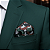 Lenço de Bolso Masculino Social Terno Verde Camuflado - Imagem 2