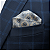 Lenço de Bolso Masculino Terno Cinza Premium - Imagem 2