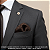 Lenço de Bolso Masculino Social Terno Marrom - Imagem 4