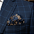 Lenço de Bolso Masculino Social Azul Premium - Imagem 3