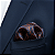 Lenço de Bolso Masculino Social Terno Laranja - Imagem 3