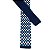 Gravata Slim Crochê Tricô Quadriculada Azul - Imagem 4