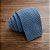 Gravata Slim Crochê Tricô Azul Petróleo - Imagem 5