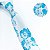 Gravata Slim Floral Azul Serenity Luxo - Imagem 2