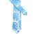 Gravata Slim Floral Azul Serenity - Imagem 4