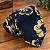 Gravata Slim Floral Preta Premium - Imagem 7