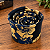 Gravata Slim Floral Preta Premium - Imagem 5