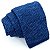 Gravata Slim Crochê Tricô Azul - Imagem 1