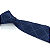 Kit Gravata Slim e Lenço de Bolso Azul Xadrez Luxo - Imagem 4