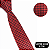 Kit Gravata Super Slim e Lenço de Bolso Vermelho Luxo - Imagem 3