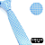 Kit Gravata Super Slim e Lenço de Bolso Azul Serenity - Imagem 3