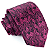 Gravata Slim Rosa Trabalhada Premium - Imagem 1