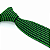 Gravata Slim Crochê Tricô Verde Listrada - Imagem 3