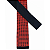Gravata Slim Crochê Tricô Vermelha Trabalhada - Imagem 6