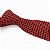 Gravata Slim Crochê Tricô Vermelha Trabalhada - Imagem 3