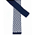 Gravata Slim Crochê Tricô Azul Trabalhada - Imagem 6