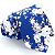 Kit Gravata Slim e Lenço de Bolso Floral Azul Algodão Premium - Imagem 5