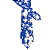 Kit Gravata Slim e Lenço de Bolso Floral Azul Algodão Premium - Imagem 4