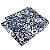 Kit Gravata Slim e Lenço de Bolso Floral Azul Algodão Premium - Imagem 6