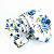 Kit Gravata Slim e Lenço de Bolso Floral Branca Algodão Premium - Imagem 1