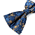 Gravata Borboleta Adulto Azul Premium - Imagem 3