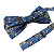 Gravata Borboleta Adulto Azul Premium - Imagem 2