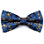 Gravata Borboleta Adulto Azul Premium - Imagem 1