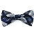 Gravata Borboleta Adulto Azul Xadrez - Imagem 1