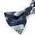 Gravata Borboleta Adulto Azul Xadrez - Imagem 3