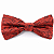 Gravata Borboleta Adulto Vermelha Paisley - Imagem 1
