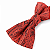 Gravata Borboleta Adulto Vermelha Paisley - Imagem 3