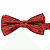 Gravata Borboleta Adulto Vermelha Paisley - Imagem 4