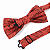 Gravata Borboleta Adulto Vermelha Paisley - Imagem 2