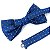 Gravata Borboleta Adulto Azul Premium - Imagem 2