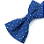 Gravata Borboleta Adulto Azul Premium - Imagem 3