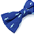 Gravata Borboleta Adulto Azul Desenhos - Imagem 3