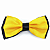 Gravata Borboleta Adulto Amarela - Imagem 1