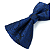 Gravata Borboleta Adulto Azul Paisley - Imagem 3
