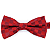 Gravata Borboleta Adulto Vermelha Trabalhada - Imagem 4