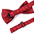 Gravata Borboleta Adulto Vermelha Trabalhada - Imagem 2