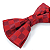 Gravata Borboleta Adulto Vermelha Trabalhada - Imagem 3