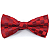 Gravata Borboleta Adulto Vermelha Trabalhada - Imagem 1