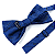 Gravata Borboleta Adulto Azul Trabalhada - Imagem 2